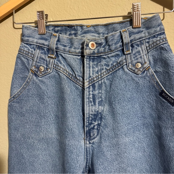 Vintage Rocky Mountain Jeans Womens 27 Blue High Rise Western  Rodeo Tapered - Picture 4 of 11